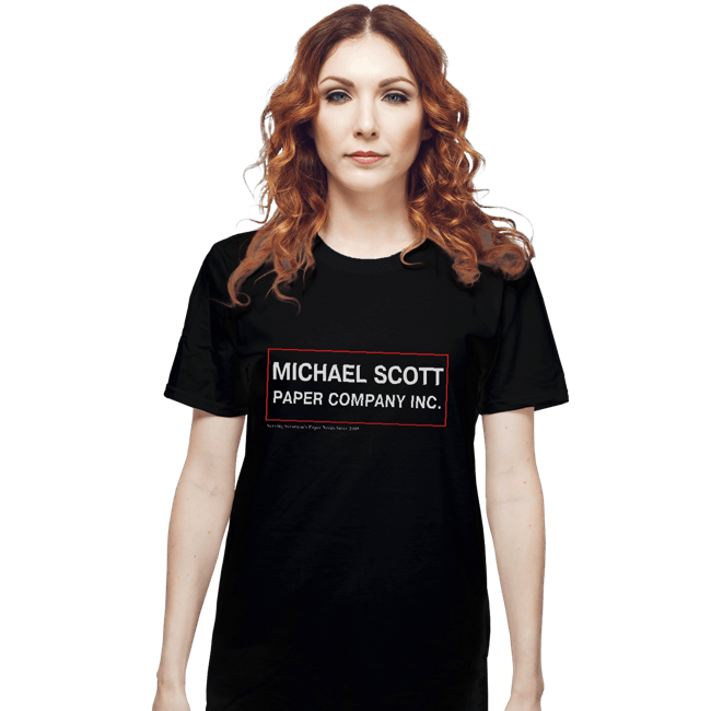 Shirts T-Shirts, Unisex / Small / Black Michael Scott Paper Company