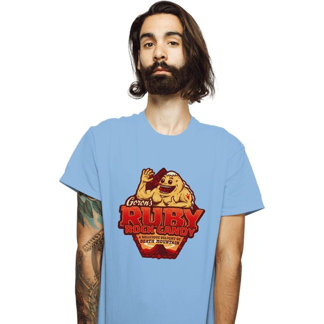 Shirts T-Shirts, Unisex / Small / Powder Blue Goron’s Ruby Rock Candy