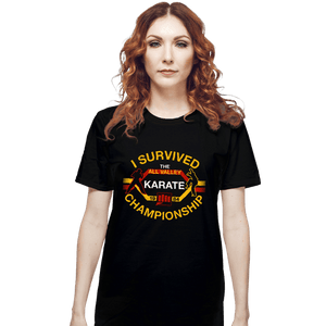 Daily_Deal_Shirts T-Shirts, Unisex / Small / Black I Survived All Valley Karate