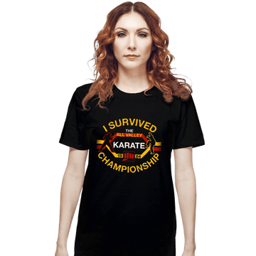 Daily_Deal_Shirts T-Shirts, Unisex / Small / Black I Survived All Valley Karate