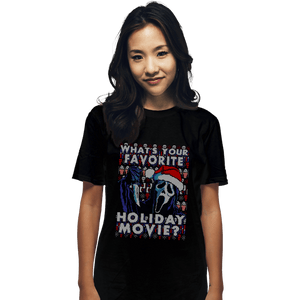 Secret_Shirts T-Shirts, Unisex / Small / Black Holiday Scream