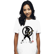 Load image into Gallery viewer, Shirts T-Shirts, Unisex / Small / White Black Ranger Sumi-e
