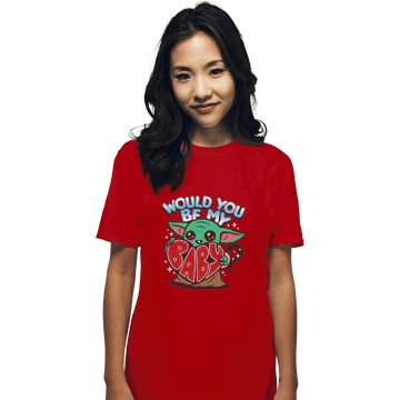 Shirts T-Shirts, Unisex / Small / Red Would You Be My Baby