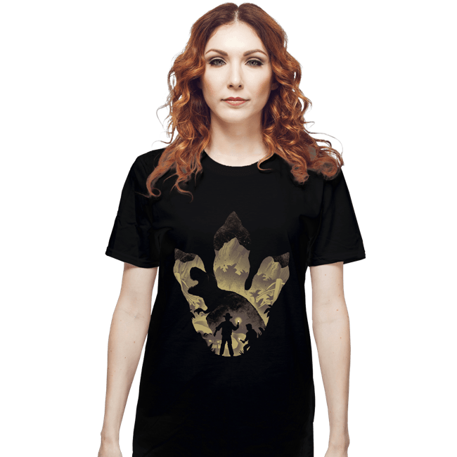 Daily_Deal_Shirts T-Shirts, Unisex / Small / Black T-Rex Footprint