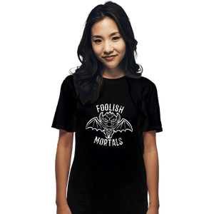 Sold_Out_Shirts T-Shirts, Unisex / Small / Black Foolish Mortals