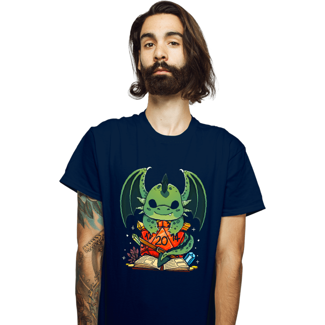 Shirts T-Shirts, Unisex / Small / Navy Dragon Dice