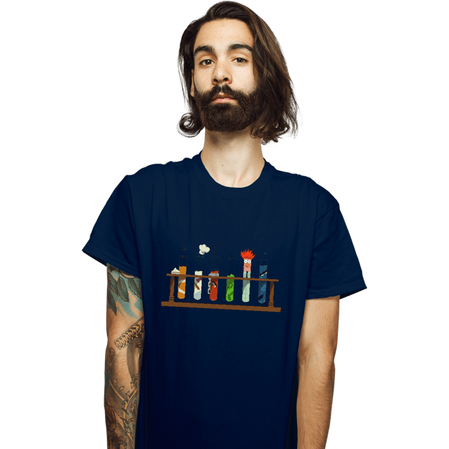 Secret_Shirts T-Shirts, Unisex / Small / Navy Muppet Science Beakers