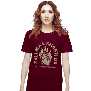 Shirts T-Shirts, Unisex / Small / Maroon Kali Maa