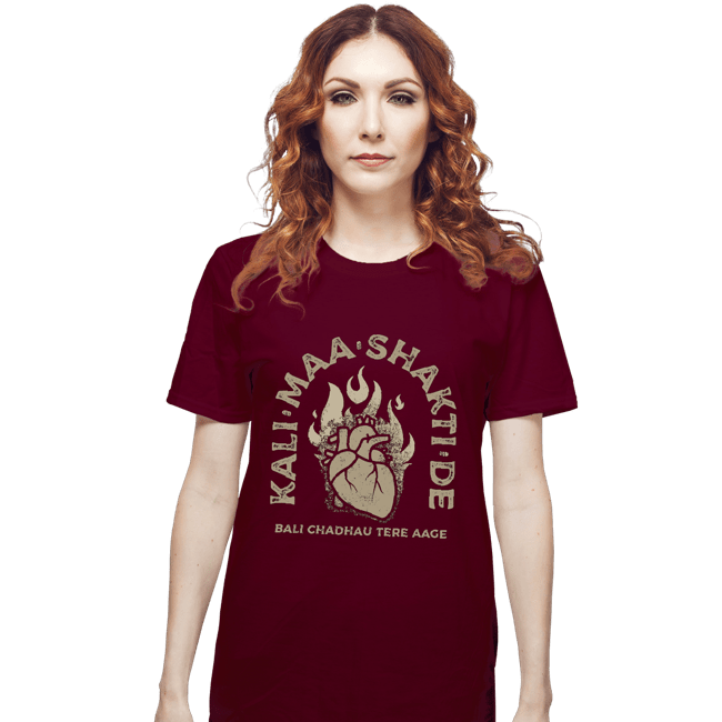 Shirts T-Shirts, Unisex / Small / Maroon Kali Maa