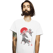 Load image into Gallery viewer, Shirts T-Shirts, Unisex / Small / White Battle In Death Mountain Sumi-e
