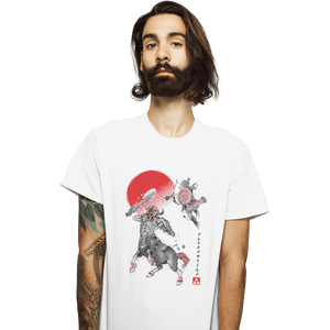 Shirts T-Shirts, Unisex / Small / White Battle In Death Mountain Sumi-e