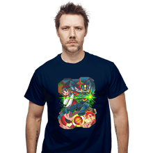 Load image into Gallery viewer, Shirts T-Shirts, Unisex / Small / Navy Rockman EXE
