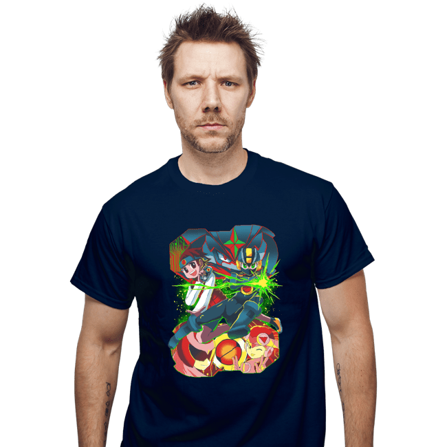 Shirts T-Shirts, Unisex / Small / Navy Rockman EXE