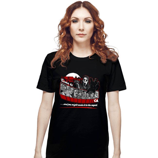 Shirts T-Shirts, Unisex / Small / Black Come To Woodsboro