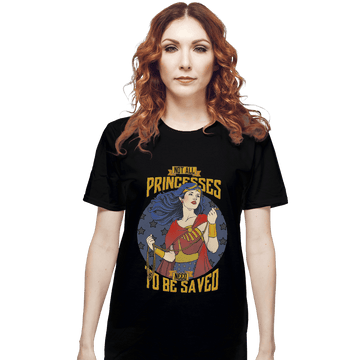 Shirts T-Shirts, Unisex / Small / Black Not All Princesses Need to Be Saved