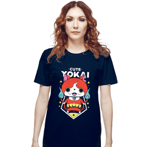 Shirts T-Shirts, Unisex / Small / Navy Cute Yokai