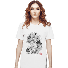 Load image into Gallery viewer, Shirts T-Shirts, Unisex / Small / White Super Saiyan Warrior
