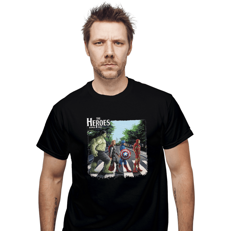 Shirts T-Shirts, Unisex / Small / Black The Heroes