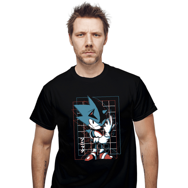 Shirts T-Shirts, Unisex / Small / Black 3D Hedgehog