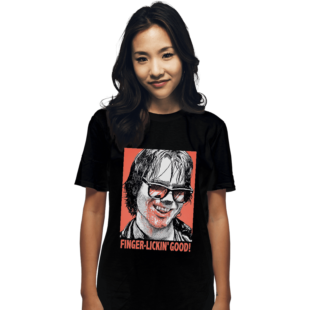 Shirts T-Shirts, Unisex / Small / Black Finger Lickin' Good
