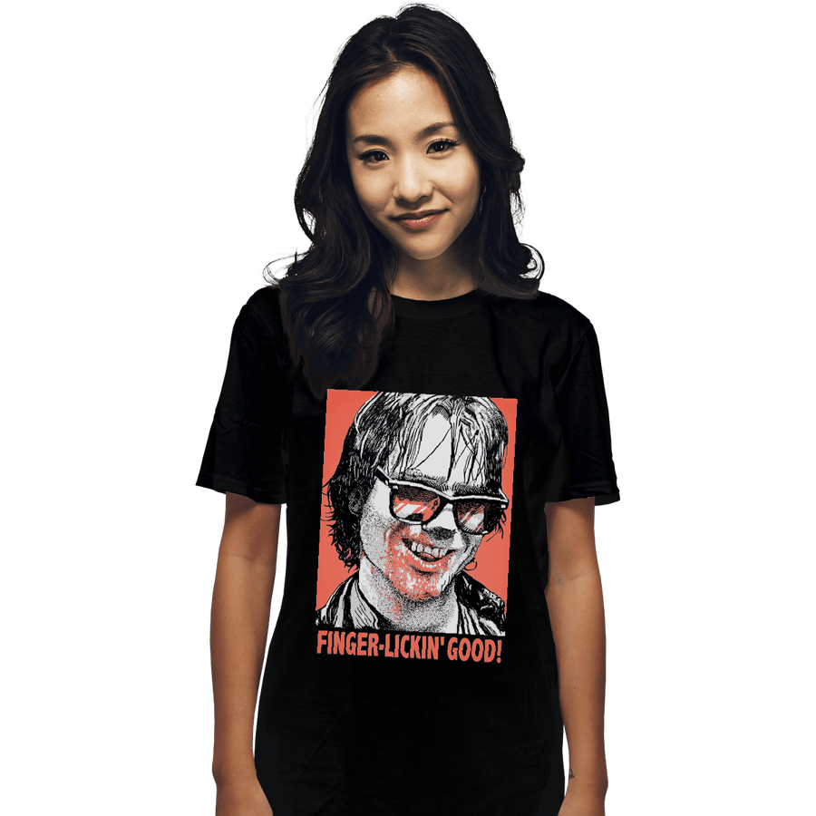 Shirts T-Shirts, Unisex / Small / Black Finger Lickin' Good