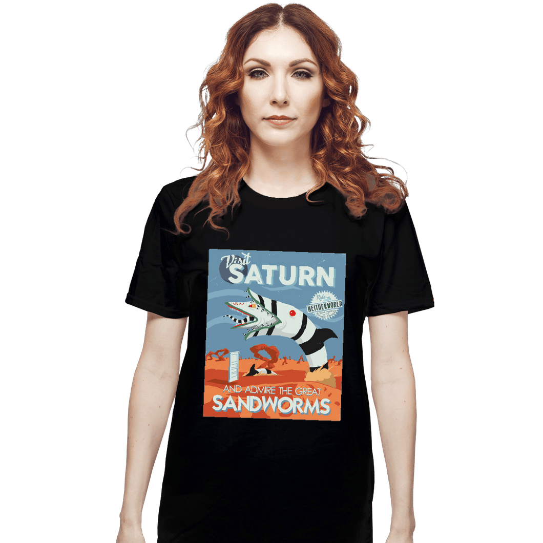 Shirts T-Shirts, Unisex / Small / Black Visit Saturn