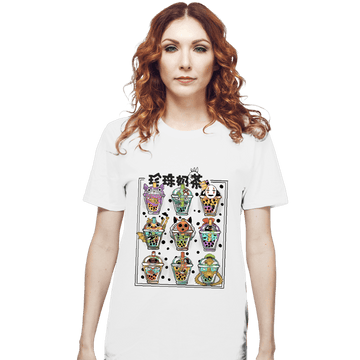 Secret_Shirts T-Shirts, Unisex / Small / White Bubble-Tea Nerd