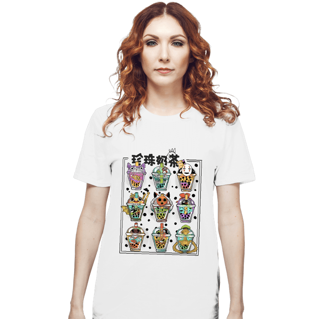 Secret_Shirts T-Shirts, Unisex / Small / White Bubble-Tea Nerd