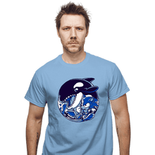 Load image into Gallery viewer, Secret_Shirts T-Shirts, Unisex / Small / Powder Blue Orca Attack
