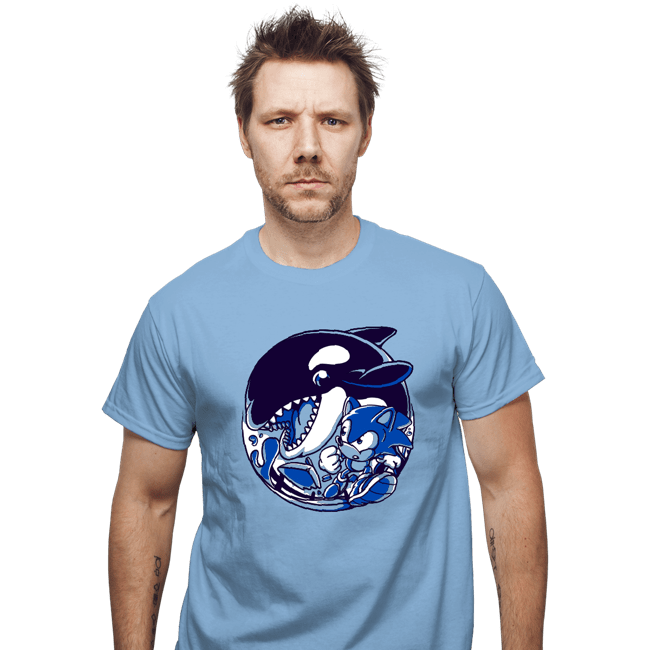 Secret_Shirts T-Shirts, Unisex / Small / Powder Blue Orca Attack