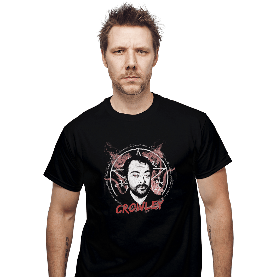 Shirts T-Shirts, Unisex / Small / Black Supernatural Crowley