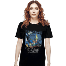 Load image into Gallery viewer, Shirts T-Shirts, Unisex / Small / Black Space Wars
