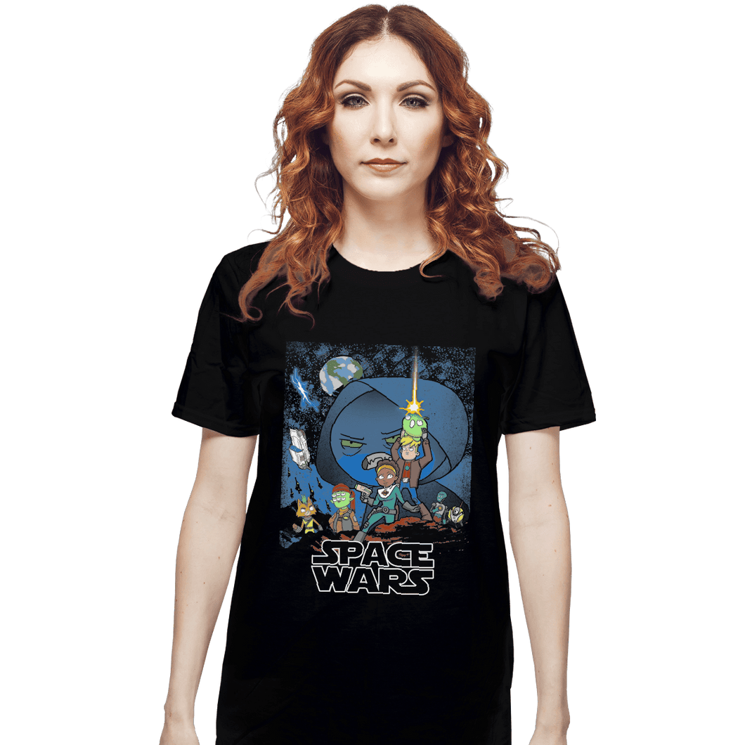 Shirts T-Shirts, Unisex / Small / Black Space Wars