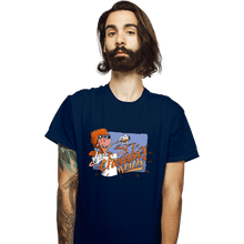 Load image into Gallery viewer, Daily_Deal_Shirts T-Shirts, Unisex / Small / Navy Cheddar Whizzy
