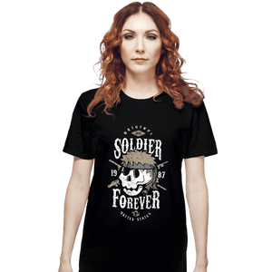 Shirts T-Shirts, Unisex / Small / Black Soldier Forever