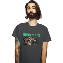 Load image into Gallery viewer, Shirts T-Shirts, Unisex / Small / Charcoal Send Nuts
