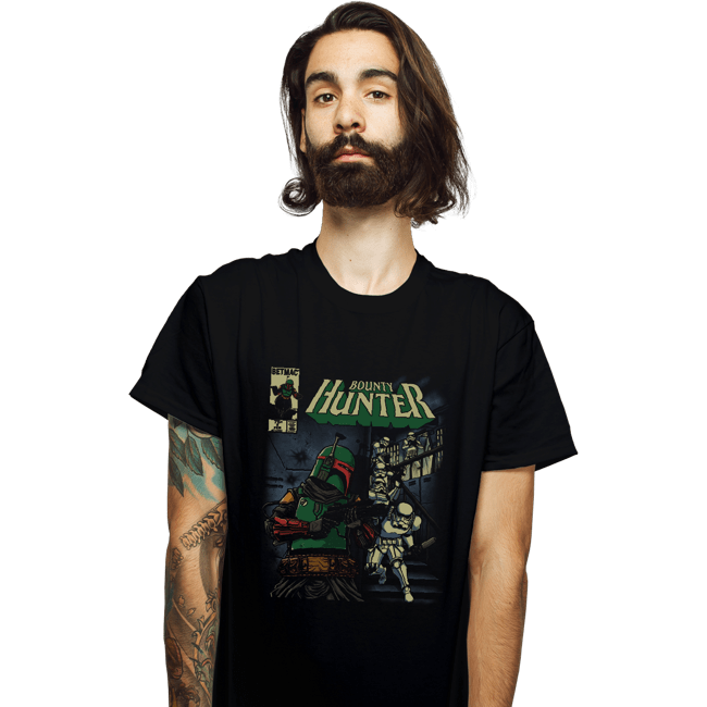 Daily_Deal_Shirts T-Shirts, Unisex / Small / Black Bounty Hunter Comic