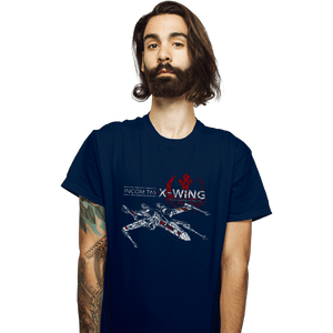 Shirts T-Shirts, Unisex / Small / Navy T-65 X-Wing