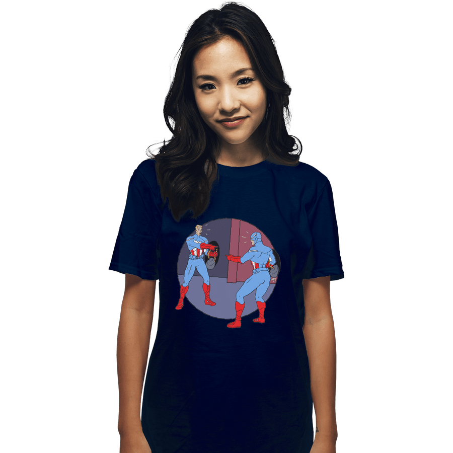 Shirts T-Shirts, Unisex / Small / Navy Captain Americas