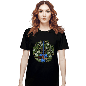 Daily_Deal_Shirts T-Shirts, Unisex / Small / Black Warrior In The Forest