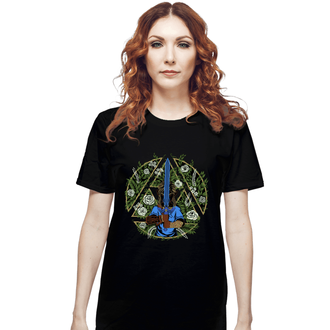 Daily_Deal_Shirts T-Shirts, Unisex / Small / Black Warrior In The Forest