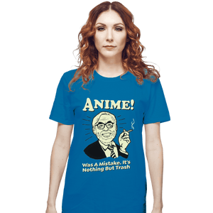 Shirts T-Shirts, Unisex / Small / Sapphire Anime Trash