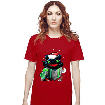 Secret_Shirts T-Shirts, Unisex / Small / Red The Christmas Dragon