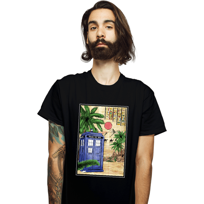 Daily_Deal_Shirts T-Shirts, Unisex / Small / Black TARDIS In Egypt
