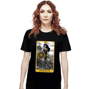 Daily_Deal_Shirts T-Shirts, Unisex / Small / Black JL Tarot - Strength