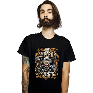 Shirts T-Shirts, Unisex / Small / Black The Emperor Protects