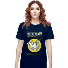 Load image into Gallery viewer, Daily_Deal_Shirts T-Shirts, Unisex / Small / Navy N1 Fighter Manual
