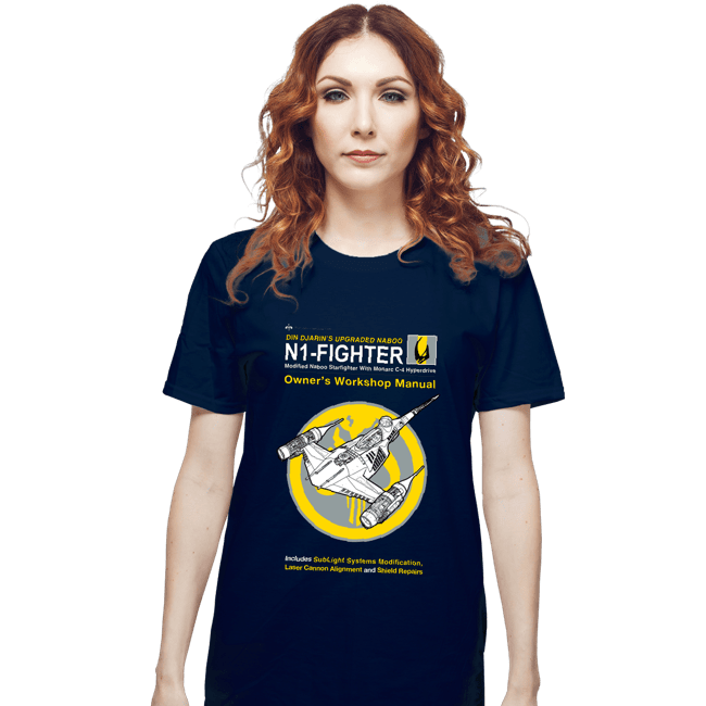 Daily_Deal_Shirts T-Shirts, Unisex / Small / Navy N1 Fighter Manual