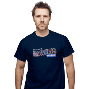 Shirts T-Shirts, Unisex / Small / Navy Hawkins Fun Fair