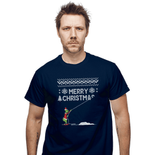 Load image into Gallery viewer, Shirts T-Shirts, Unisex / Small / Navy Stealing Christmas
